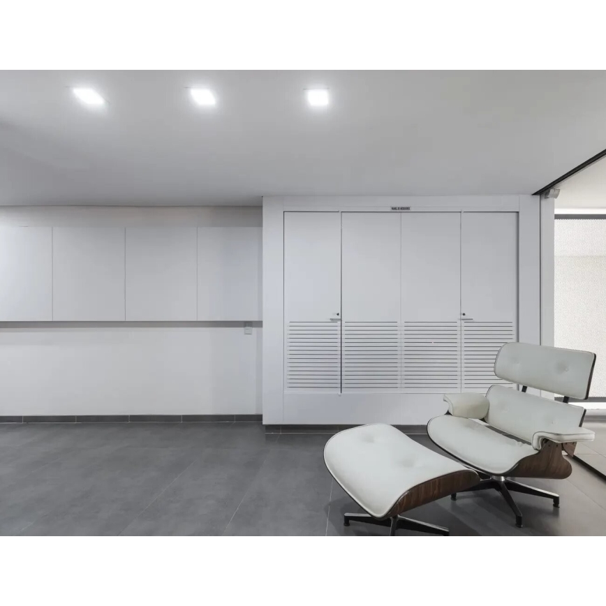 APLED - LED Лампа за вграждане в баня SQUARE LED/12W/230V IP40 17x17 см бял