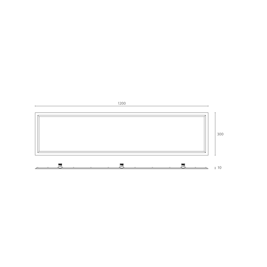 APLED - LED панел за баня QUADRA LED/40W/230V 4000K IP41 120x30 см