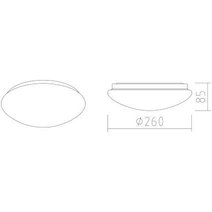 APLED - LED Плафониера LENS P TRICOLOR LED/12W/230V IP41 2700 - 6500K 825lm