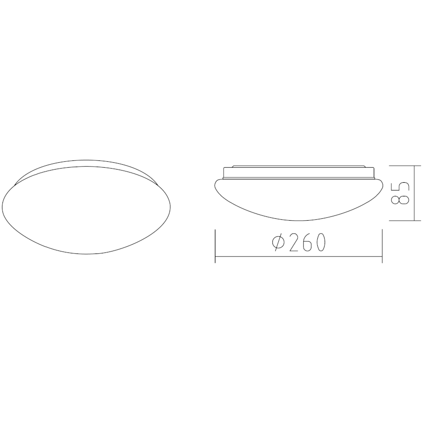 APLED - LED Плафониера LENS P TRICOLOR LED/12W/230V IP41 2700 - 6500K 825lm
