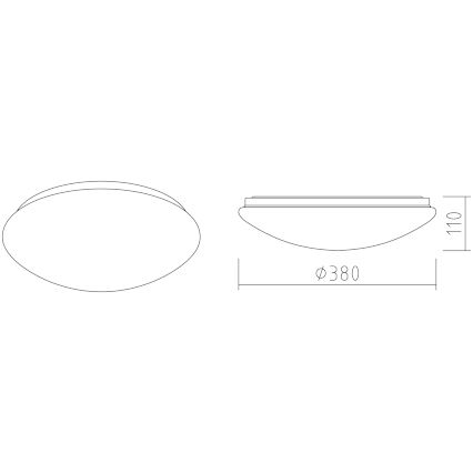 APLED - LED Плафониера LENS P TRICOLOR LED/24W/230V IP41 2700 - 6500K 1680lm