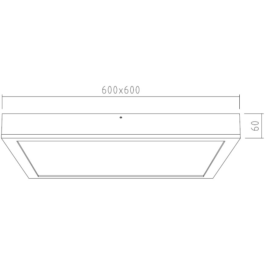 APLED - LED Повърхностен панел QUADRA LED/42W/230V дъб