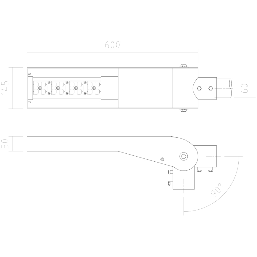 APLED - LED Улична лампа FLEXIBO PREMIUM LED/19W/90-265V IP65 2700K