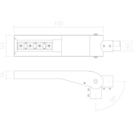 APLED - LED Улична лампа FLEXIBO LED/19W/90-265V IP65