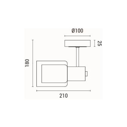 Аплик 1xE14/15W/230V