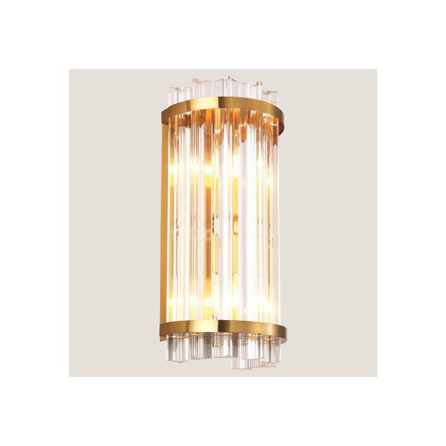 Аплик 2xE14/7W/230V златист