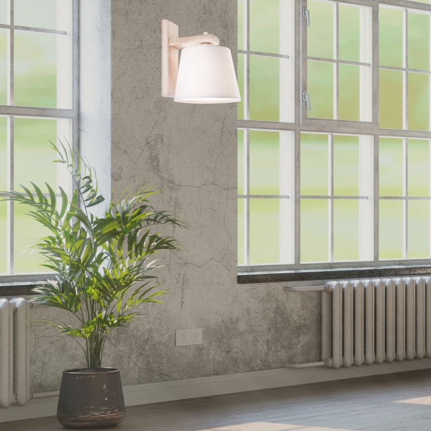 Аплик AIDA 1xE27/60W/230V дъб