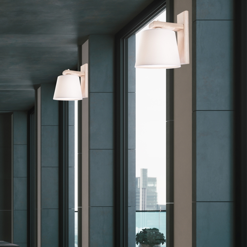 Аплик AIDA 1xE27/60W/230V дъб