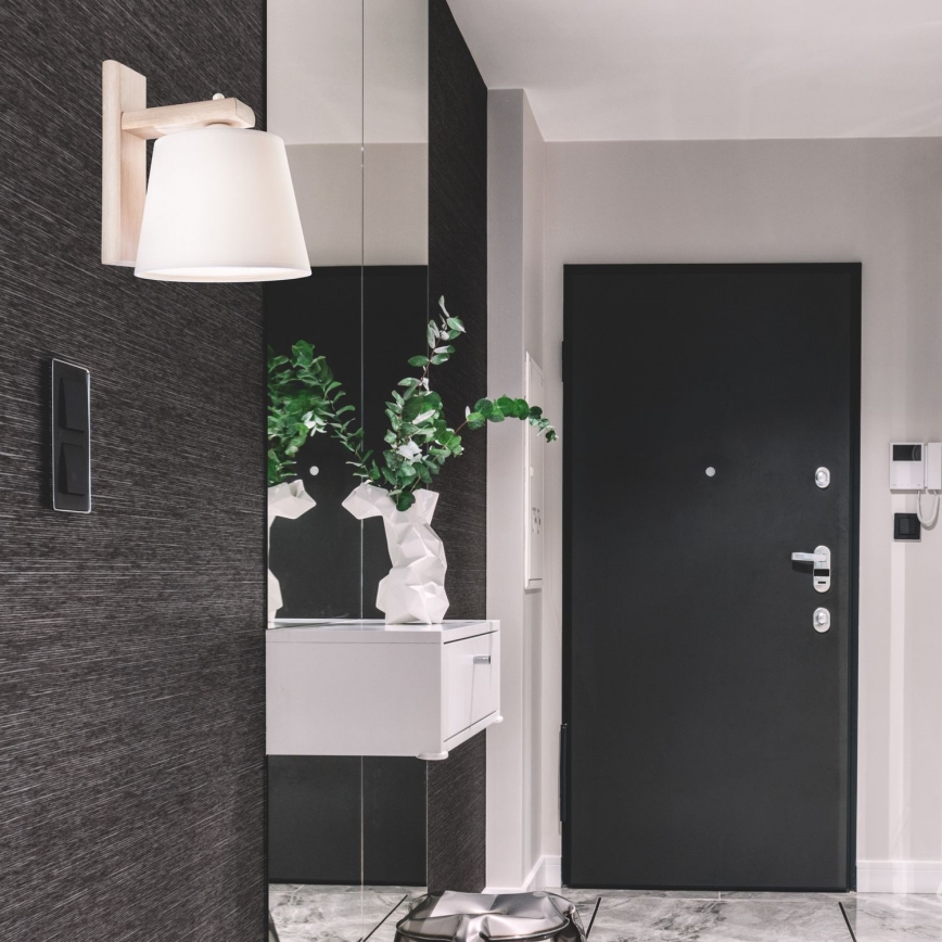 Аплик AIDA 1xE27/60W/230V дъб