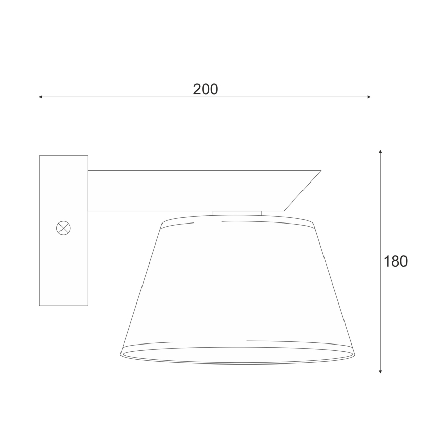 Стенно осветително тяло ANTONIO 1xE14/40W/230V дъб