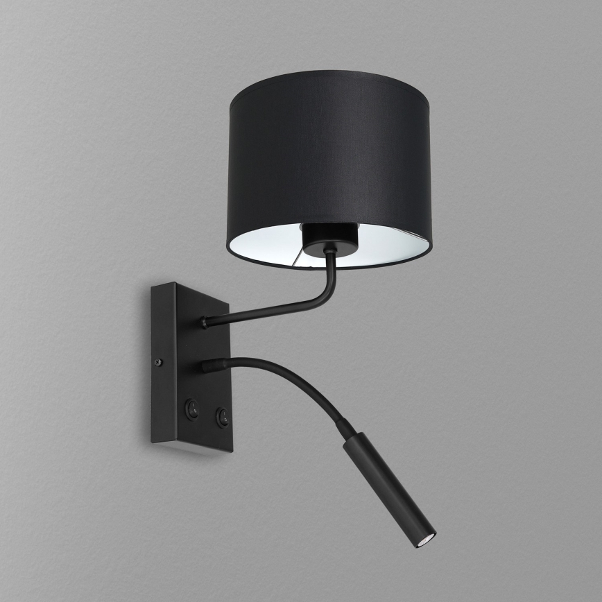 Аплик ARDEN 1xE27/60W+1xG9/8W/230V черен/бял