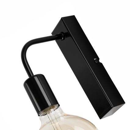 Аплик ASTRID 1xE27/60W/230V лъскаво черен