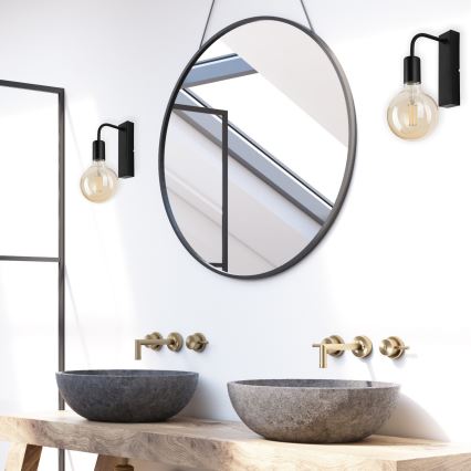 Аплик ASTRID 1xE27/60W/230V матов черен