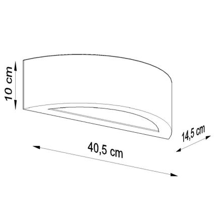 Аплик ATENA 1xE27/60W/230V черен