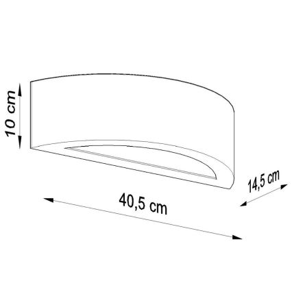 Аплик ATENA 1xE27/60W/230V сив