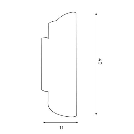 Аплик BARBOS 2xG9/8W/230V черен