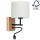 Аплик BOHO 1xE27/25W + LED/1W/230V дъб – FSC сертифицирано