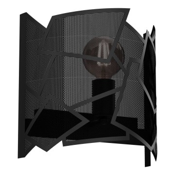 Аплик CAMO 1xE27/15W/230V черен