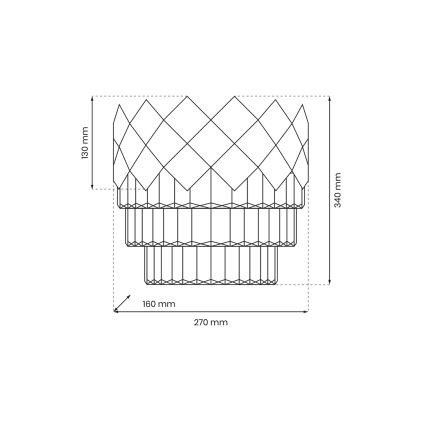 Аплик CARISMA 2xE14/40W/230V златиста