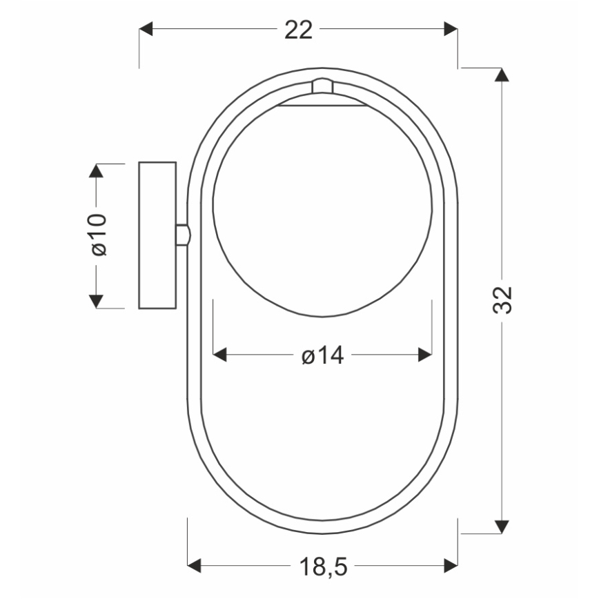 Аплик CORDEL 1xG9/28W/230V черен/опушен черен