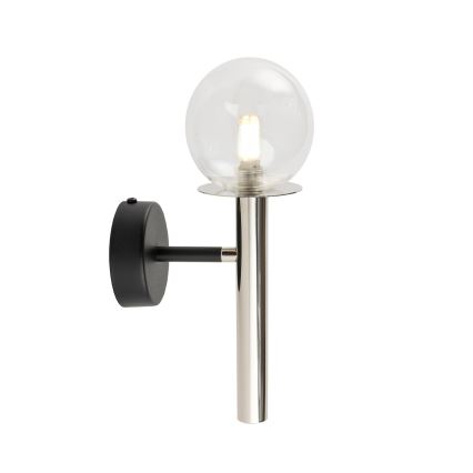 Аплик DAISY 1xG9/12W/230V лъскав хром/черен/прозрачен