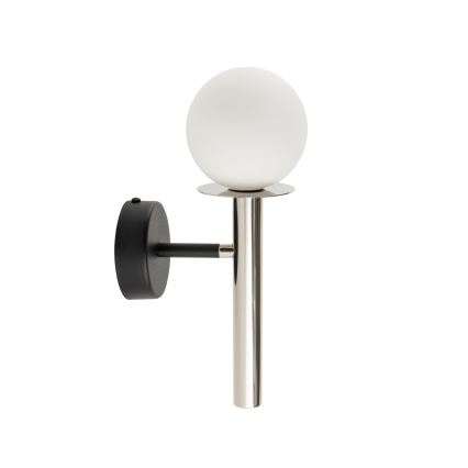 Аплик DAISY 1xG9/12W/230V лъскав хром/черен/бял