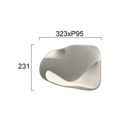 Аплик DEBBY 1xG9/8W/230V, сив