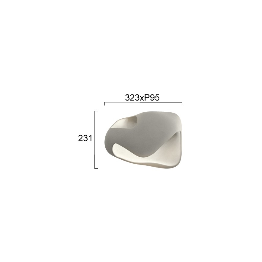 Аплик DEBBY 1xG9/8W/230V, сив