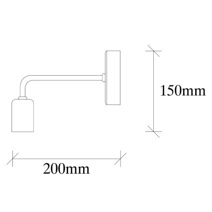 Аплик DENGE 1xE27/60W/230V