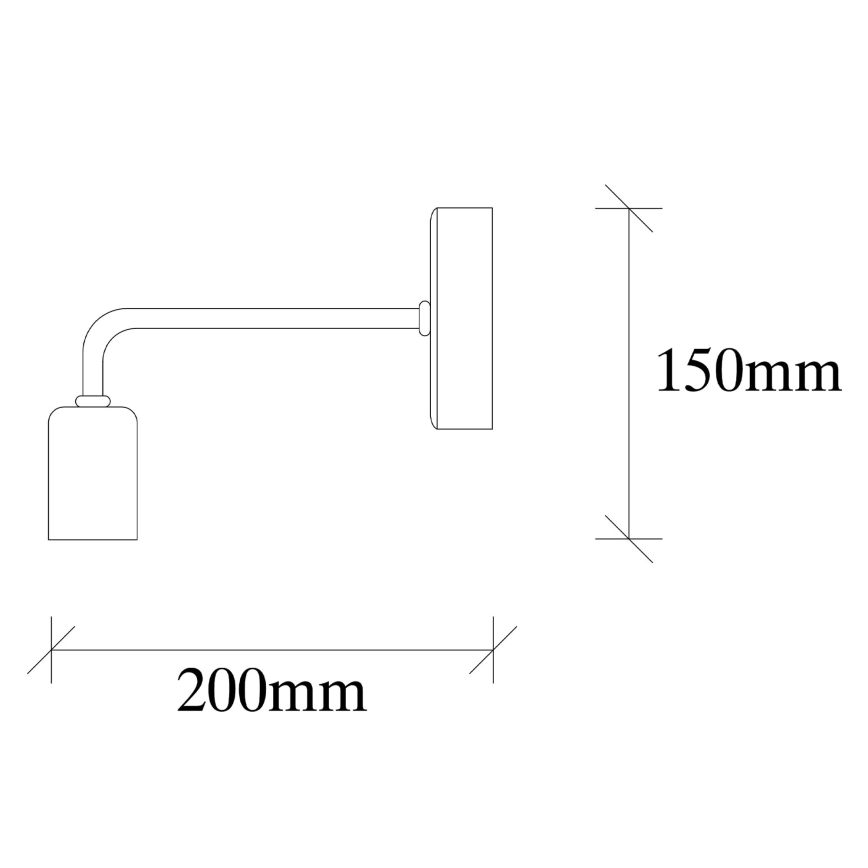 Аплик DENGE 1xE27/60W/230V