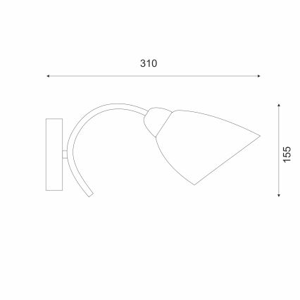 Аплик DONNA 1xE27/60W/230V никел