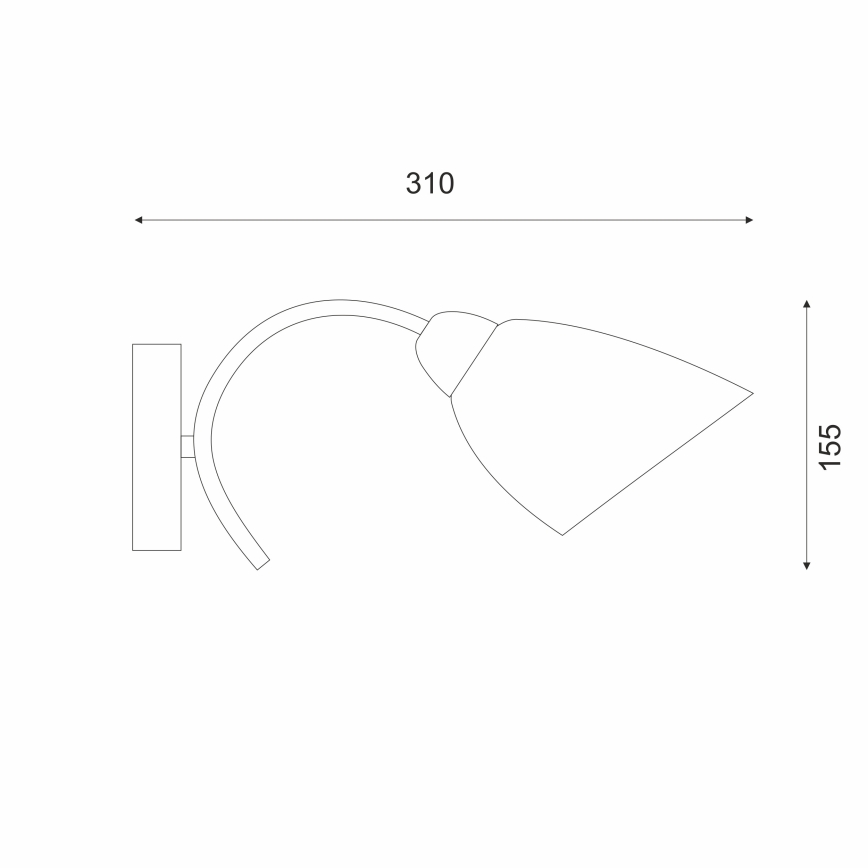 Аплик DONNA 1xE27/60W/230V никел