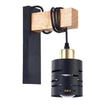 Аплик ELEN 1xE27/35W/230V черен/златист/кафяв