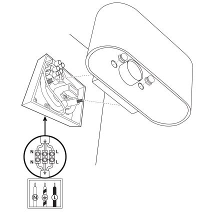 Аплик ELISSA 1xG9/10W/230V черен