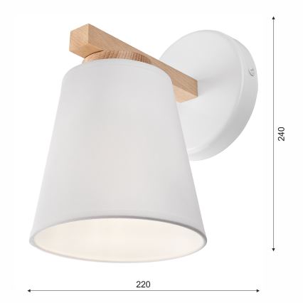 Аплик ELLIE 1xE27/60W/230V бук