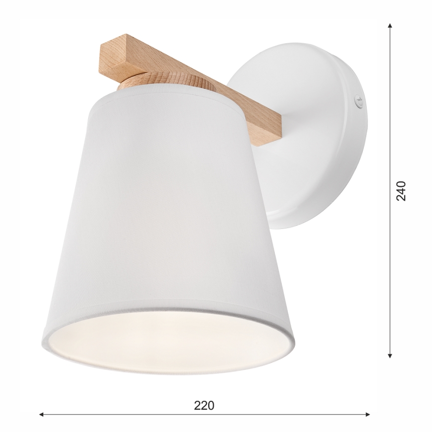 Аплик ELLIE 1xE27/60W/230V бук