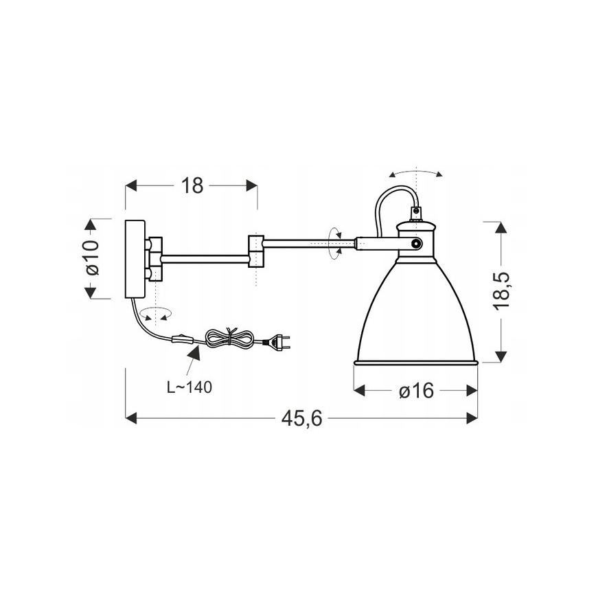 Аплик ESPERA 1xE27/40W/230V