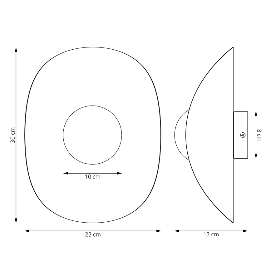 Аплик FIERO 1xG9/8W/230V черен