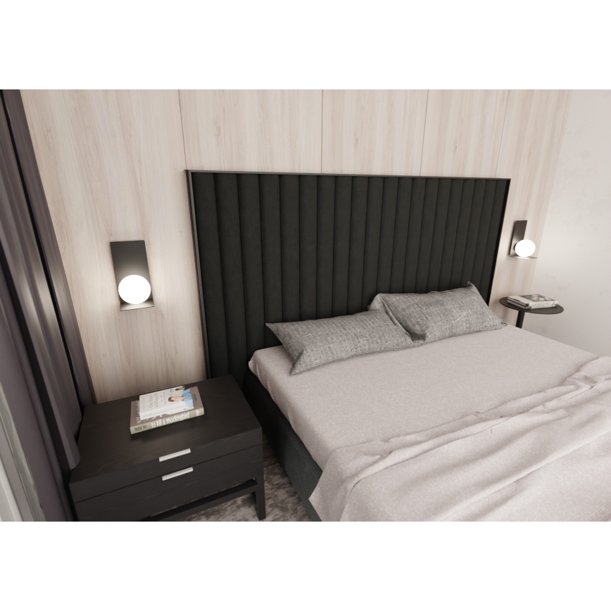 Аплик FORM 1xE14/10W/230V черен