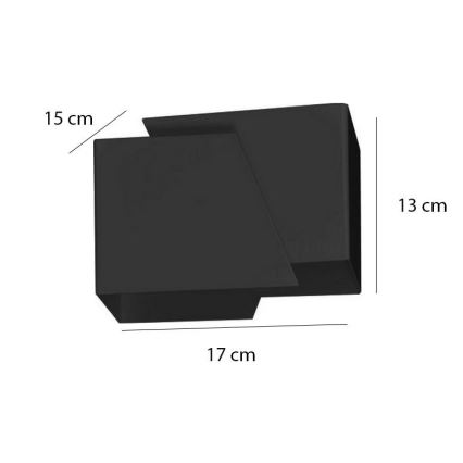 Аплик FROST 1xG9/8W/230V черен