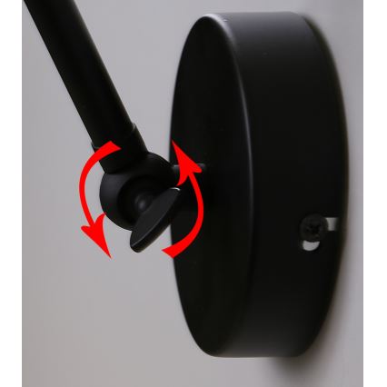 Аплик FUNDO 1xE27/40W/230V черен/златист