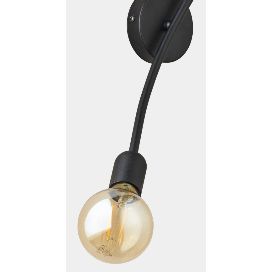 Аплик HELIX 2xE27/60W/230V черен
