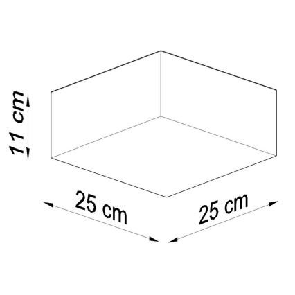 Аплик HORUS 1xE27/60W/230V сив