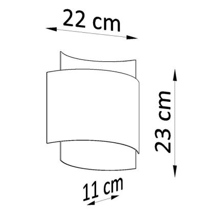 Аплик IMPACT 1xG9/40W/230V бял