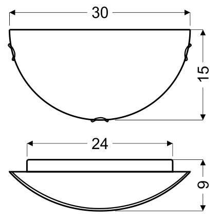 Аплик ITAKA 1xE27/60W/230V