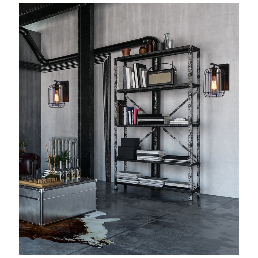 Аплик JONERA 1xE27/40W/230V черен