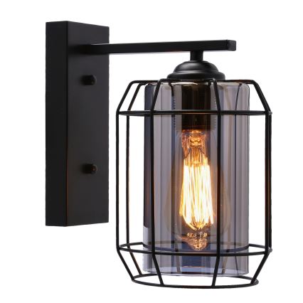 Аплик JONERA 1xE27/40W/230V черен