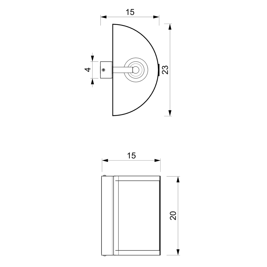 Аплик KAGA 1xE27/60W/230V черен/златист