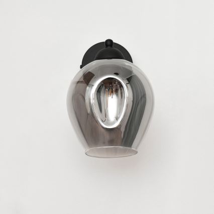 Аплик LILI 1xE27/15W/230V черен/сив