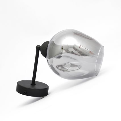 Аплик LILI 1xE27/15W/230V черен/сив